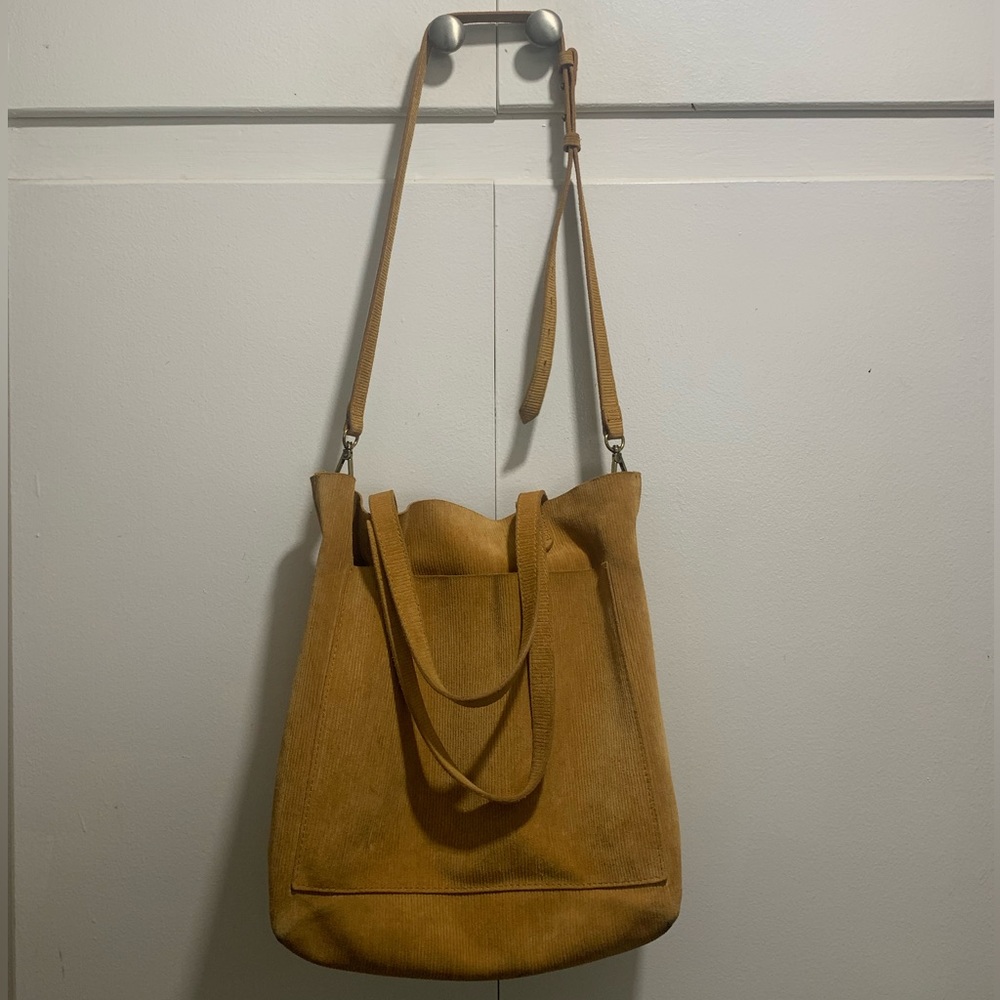 Madewell small transport tote corduroy